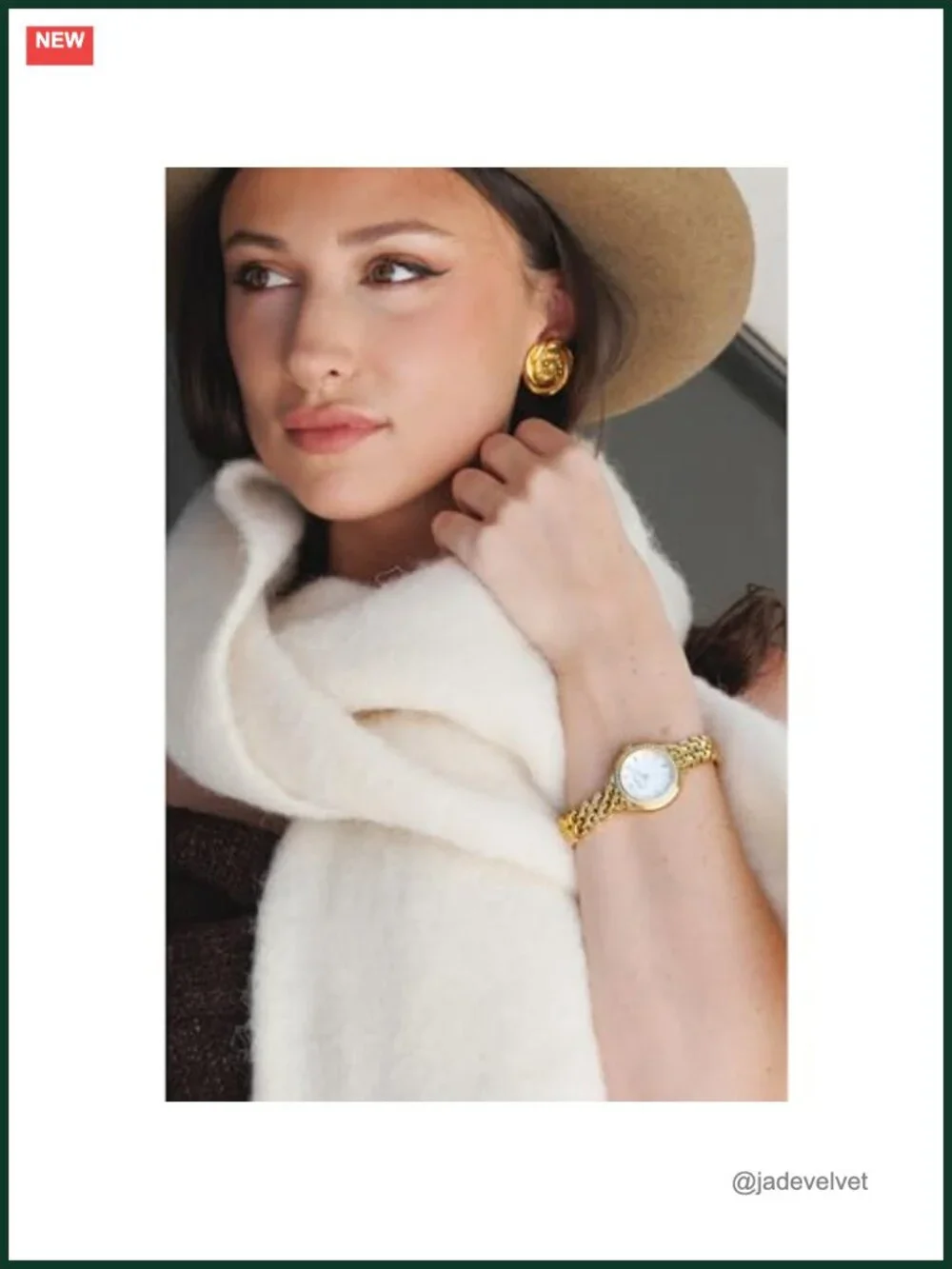Bulova Classic Crystal Gold Stainless Steel 3-Hand Quartz Watch